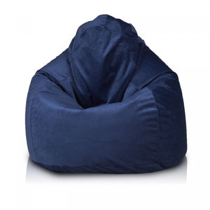 Pouf poltrona sacco fuzzy microfibra sfoderabile