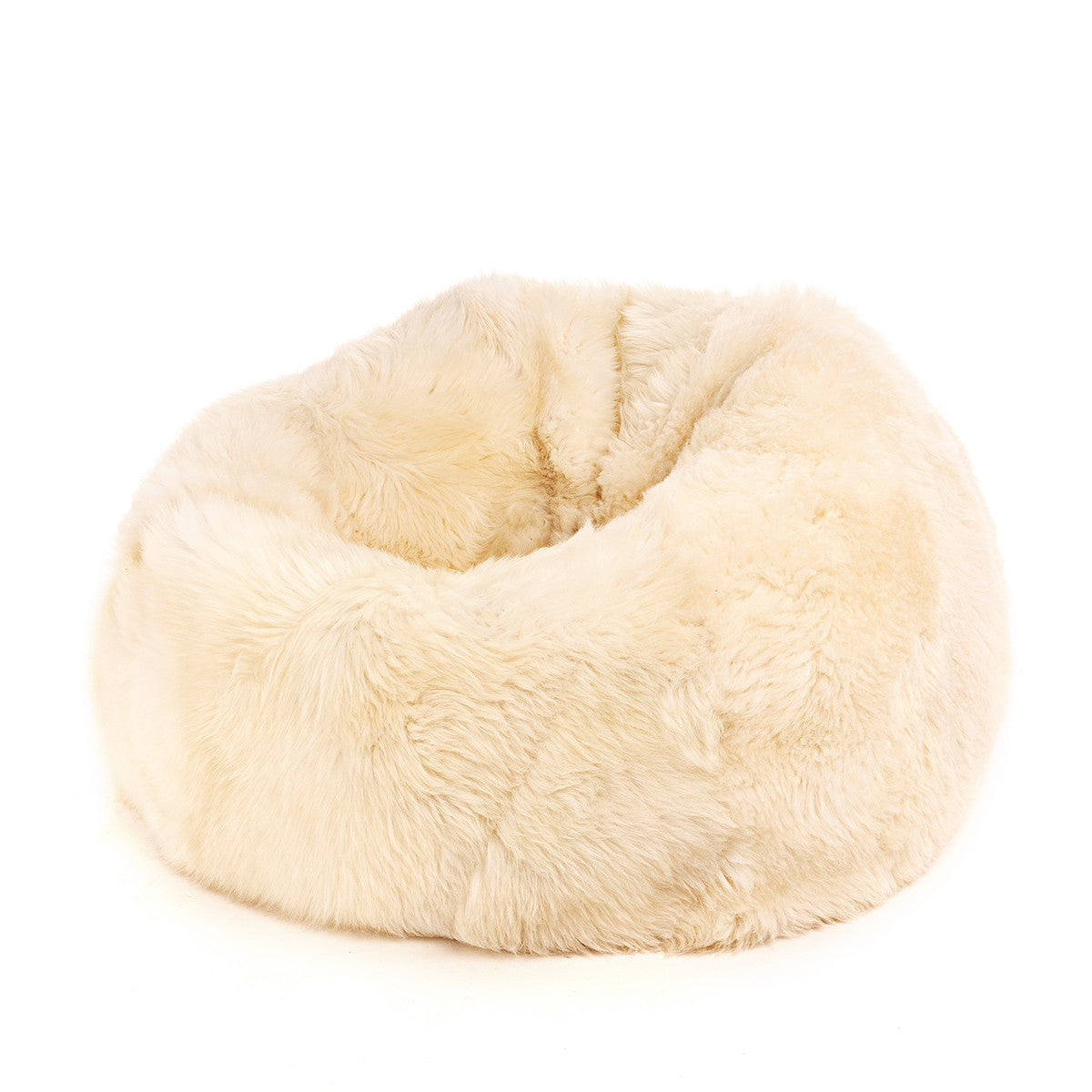Pouf Poltrona Sacco in Vello Naturale d'Agnello