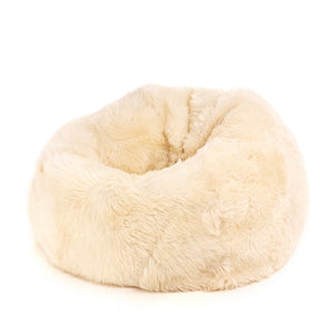 Pouf Poltrona Sacco in Vello Naturale d'Agnello