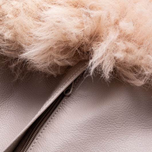 Pouf Poltrona Sacco in Vello Naturale d'Agnello