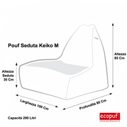Pouf Poltrona Sacco Patchwork Outdoor