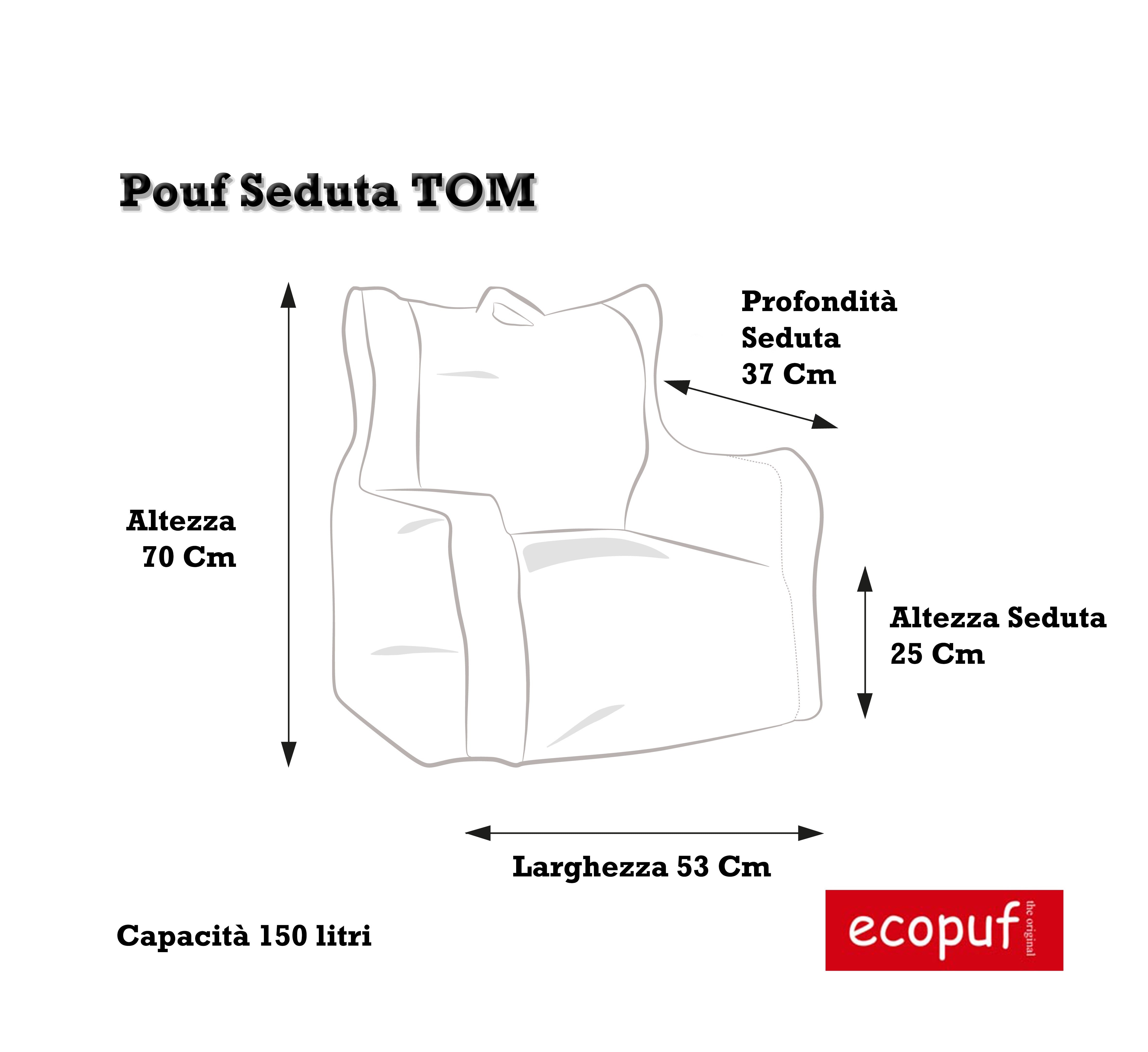 Pouf poltrona sacco per bambini talking tom