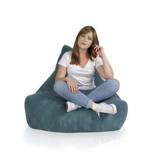 Pouf Poltrona Sacco Seduta Keiko M In Velluto Con Cuscino