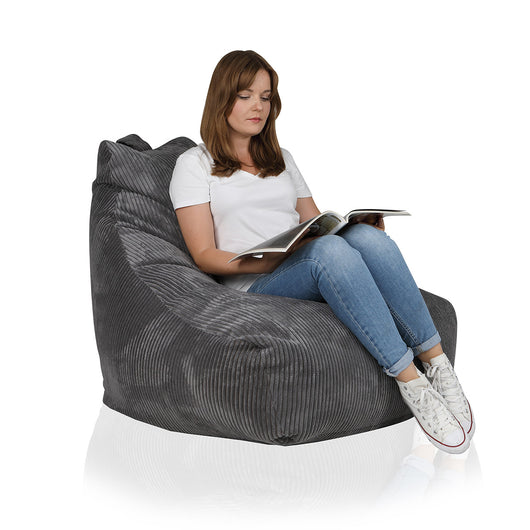 Pouf Poltrona Sacco Seduta Keiko M In Velluto Con Cuscino