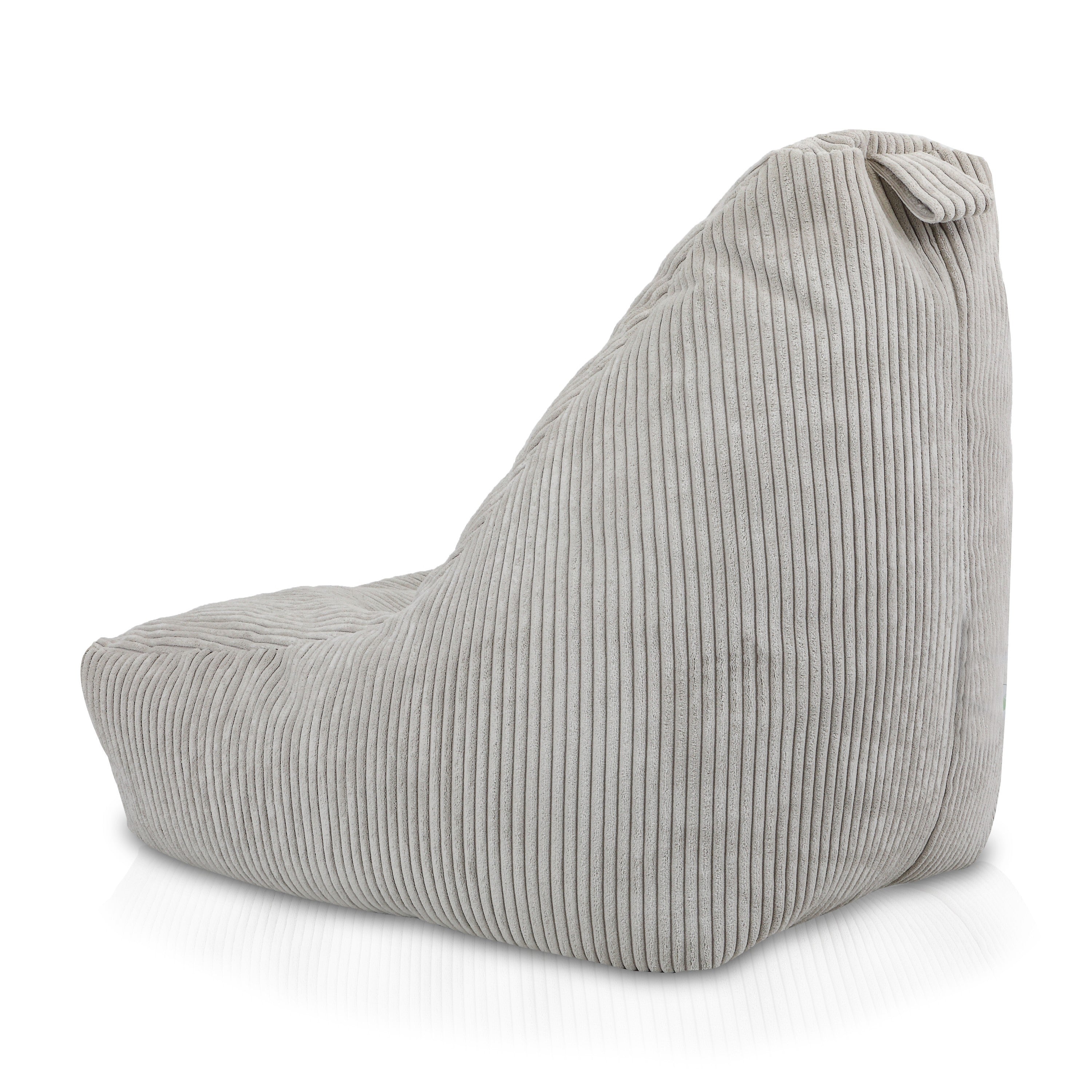 Pouf poltrona sacco seduta keiko s in velluto con Cuscino