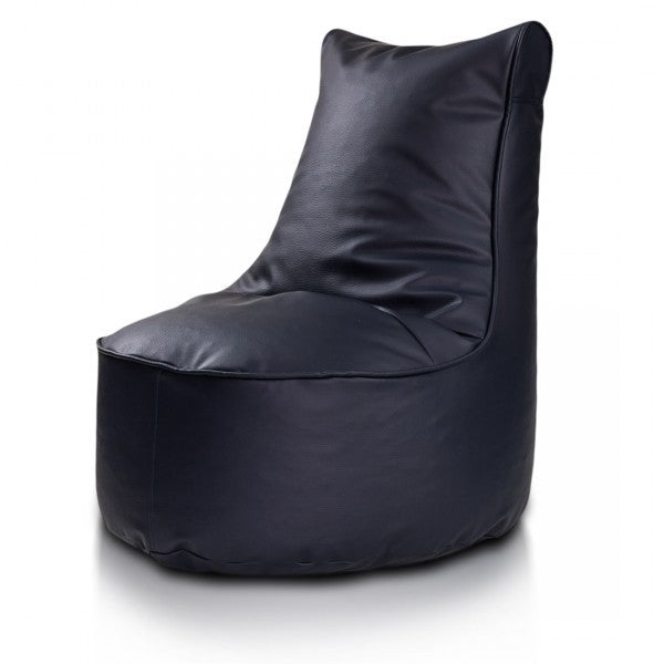 pouf poltrona sacco seduta l ecopelle con schienale alto