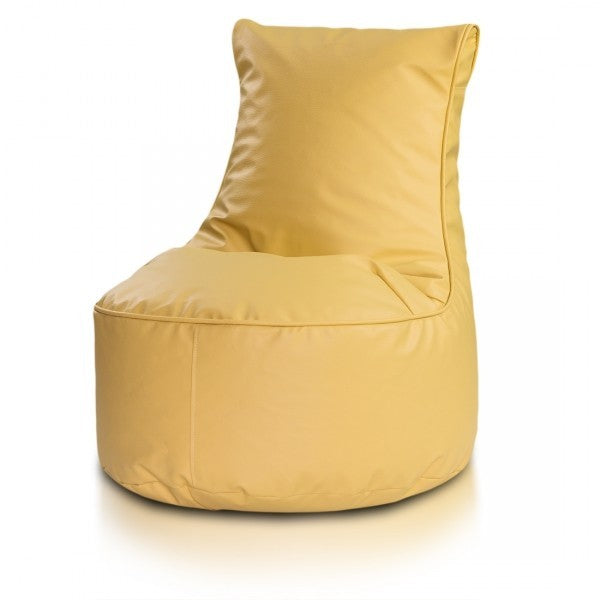 pouf poltrona sacco seduta l ecopelle con schienale alto