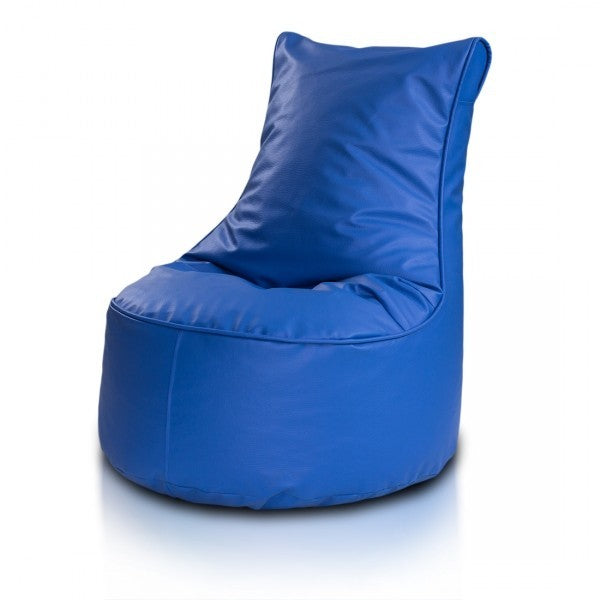 pouf poltrona sacco seduta l ecopelle con schienale alto