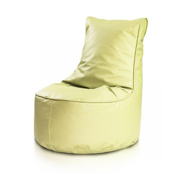 pouf poltrona sacco seduta l ecopelle con schienale alto