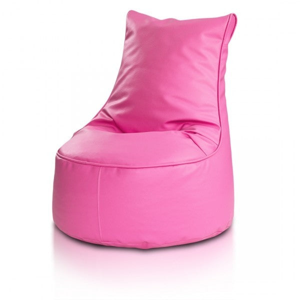 pouf poltrona sacco seduta l ecopelle con schienale alto