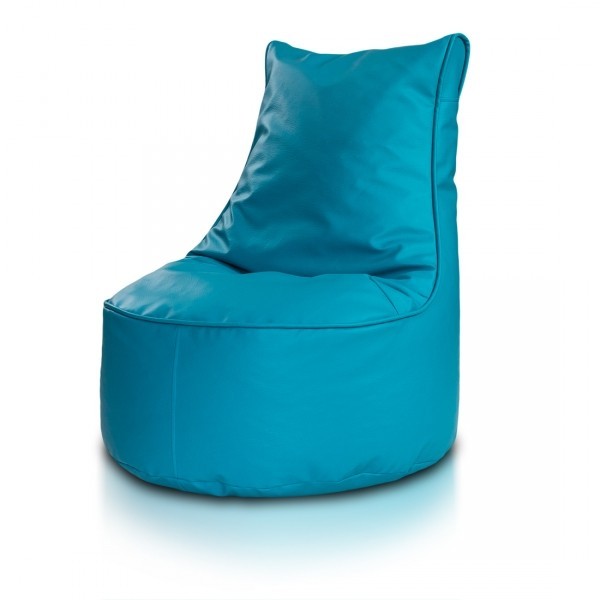 pouf poltrona sacco seduta l ecopelle con schienale alto