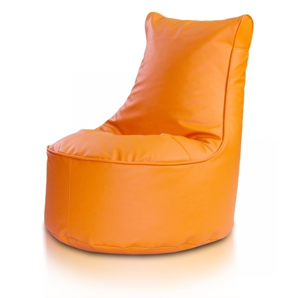 pouf poltrona sacco seduta l ecopelle con schienale alto