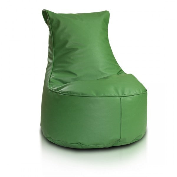 pouf poltrona sacco seduta l ecopelle con schienale alto