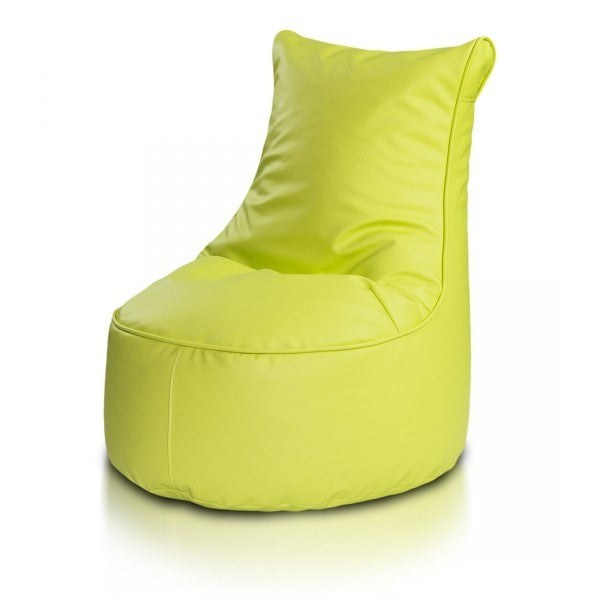pouf poltrona sacco seduta l ecopelle con schienale alto
