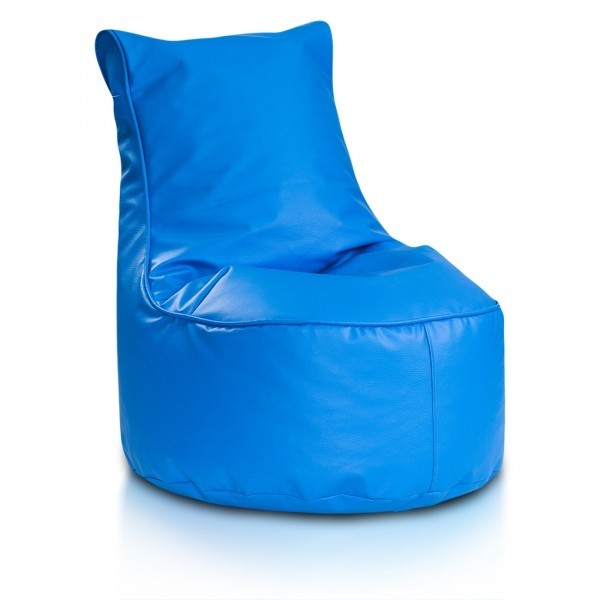 pouf poltrona sacco seduta l ecopelle con schienale alto