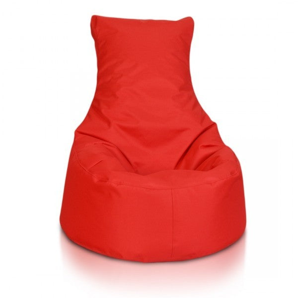 Pouf poltrona sacco seduta l poliestere con schienale alto