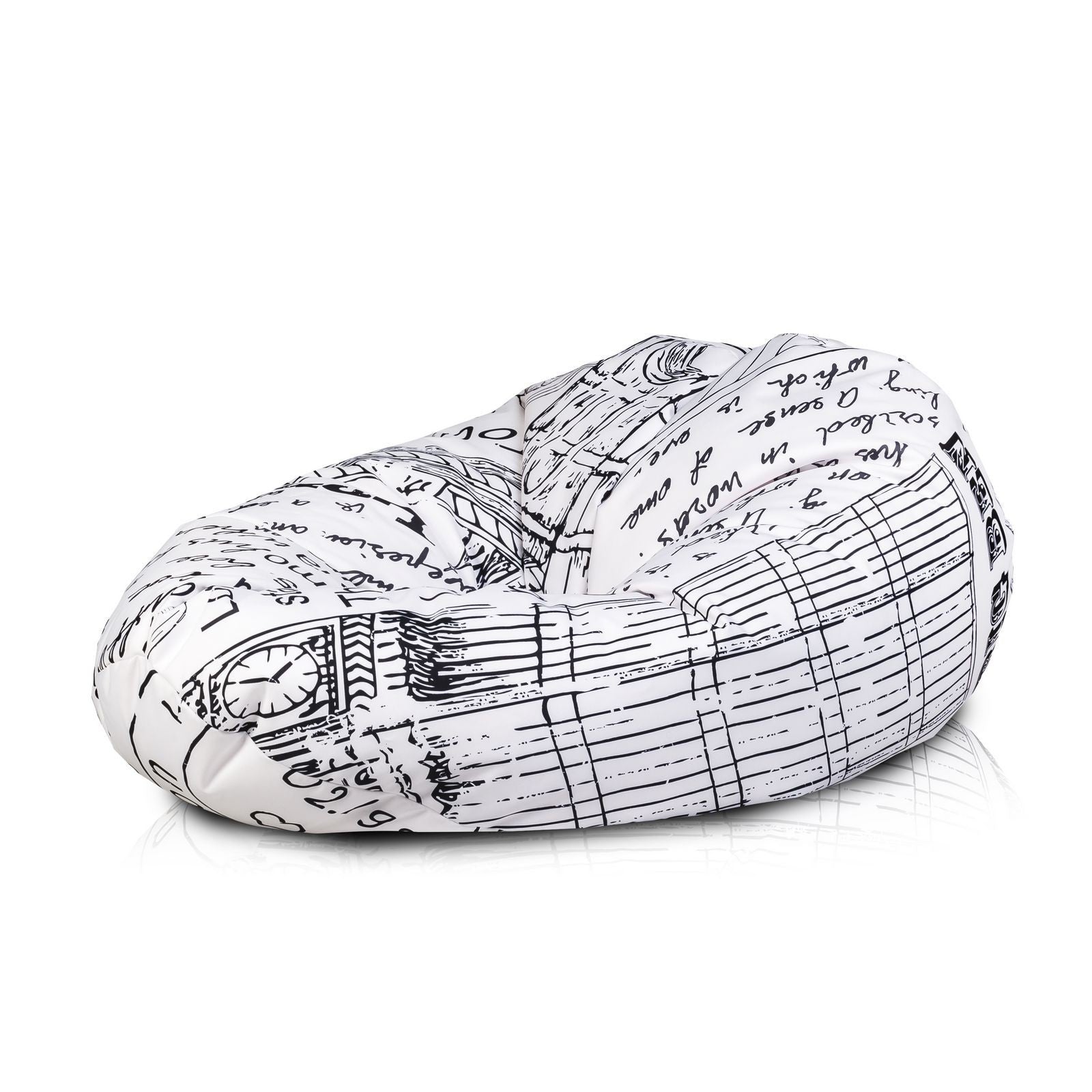 Pouf poltrona sacco xl poliestere design modern