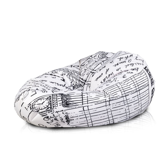 Pouf poltrona sacco xl poliestere design modern