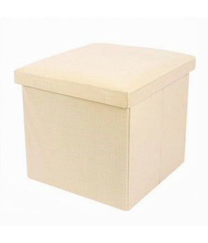 Pouf Puff Contenitore Imbottito Portaoggetti Salvaspazio Seduta 38x38x35cm 79420         