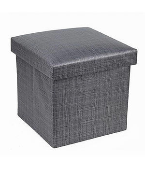 Pouf Puff Contenitore Imbottito Portaoggetti Salvaspazio Seduta 38x38x35cm 79420         