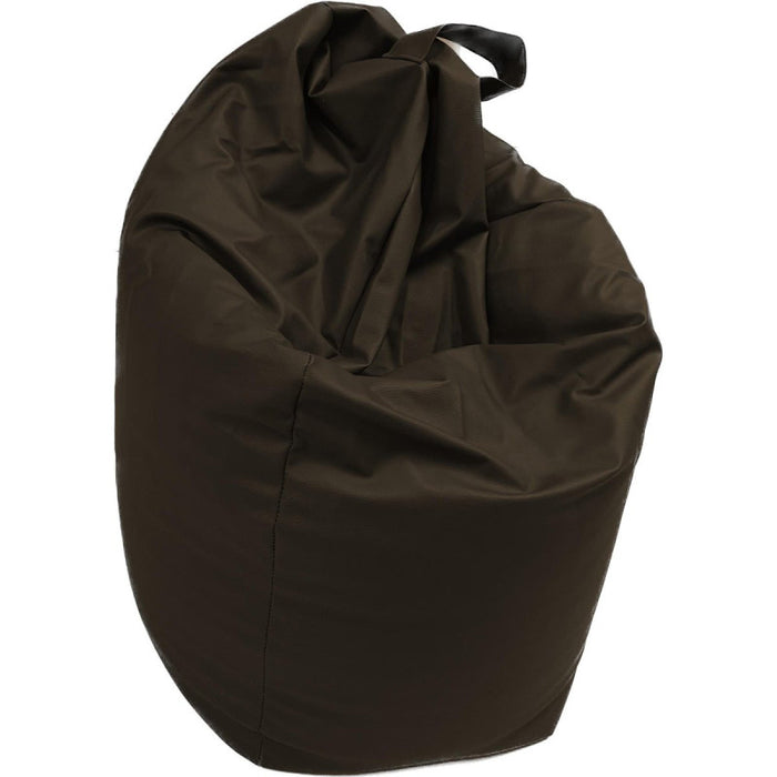 Pouf Sacco In Pu Grigio Scuro Lester 70*70*110cm