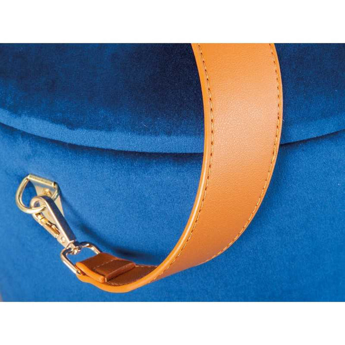 Pouf secchiello Inter Link con contenitore e maniglia in ecopelle