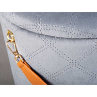 Pouf secchiello Inter Link con contenitore e maniglia in ecopelle