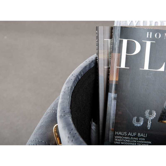 Pouf secchiello Inter Link con contenitore e maniglia in ecopelle