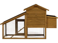 Pollaio "Clochette" con nido in legno - Marrone