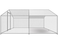 Recinto per polli 12 m² Rete metallica 4 x 3 x 2 M in acciaio zincato