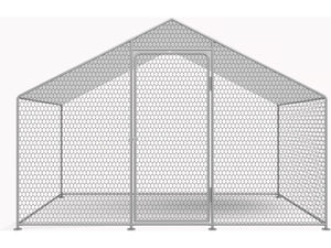 Recinto per galline 6 m² rete metallica 2 x 3 x 2 M acciaio zincato