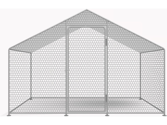 Recinto per galline 6 m² rete metallica 2 x 3 x 2 M acciaio zincato