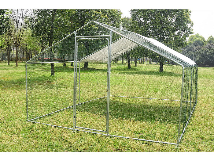 Recinto per polli 12 m² Rete metallica 4 x 3 x 2 M in acciaio zincato