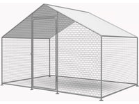 Recinto per galline 6 m² rete metallica 2 x 3 x 2 M acciaio zincato