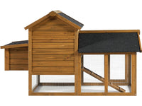 Pollaio "Poulette" con cassetta nido in legno - Marrone