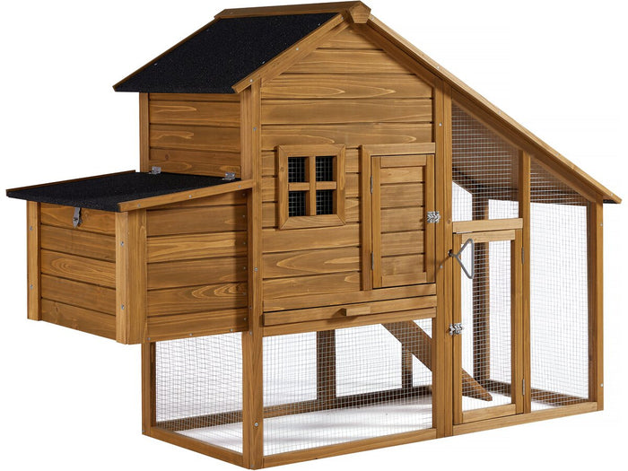 Pollaio in legno "Princesse" con cassetta nido - Marrone