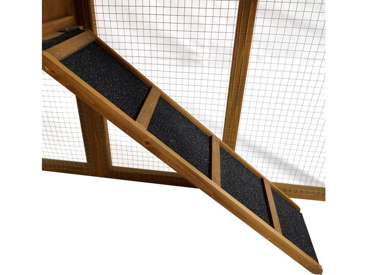 Pollaio in legno "Princesse" con cassetta nido - Marrone