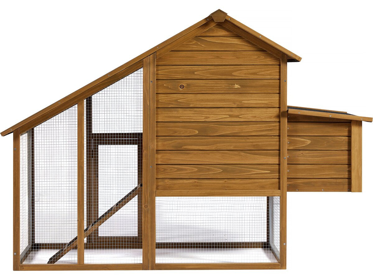 Pollaio in legno "Princesse" con cassetta nido - Marrone