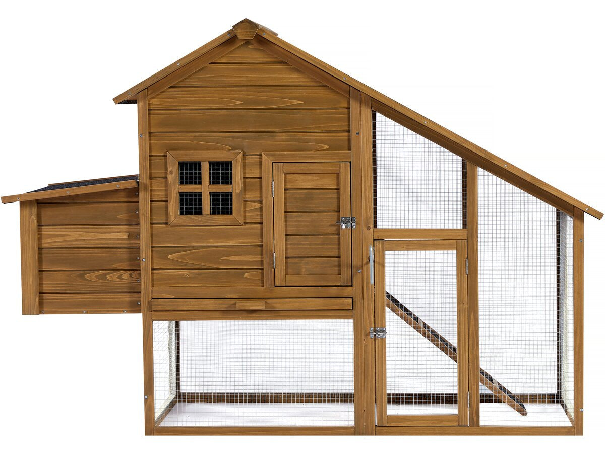 Pollaio in legno "Princesse" con cassetta nido - Marrone