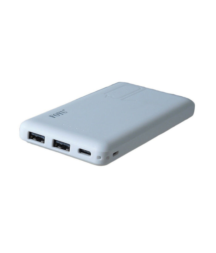 Power Bank 12000mah 2 Usb Batteria Emergenza Supplementare 2.1a Type-c Fo-6900         