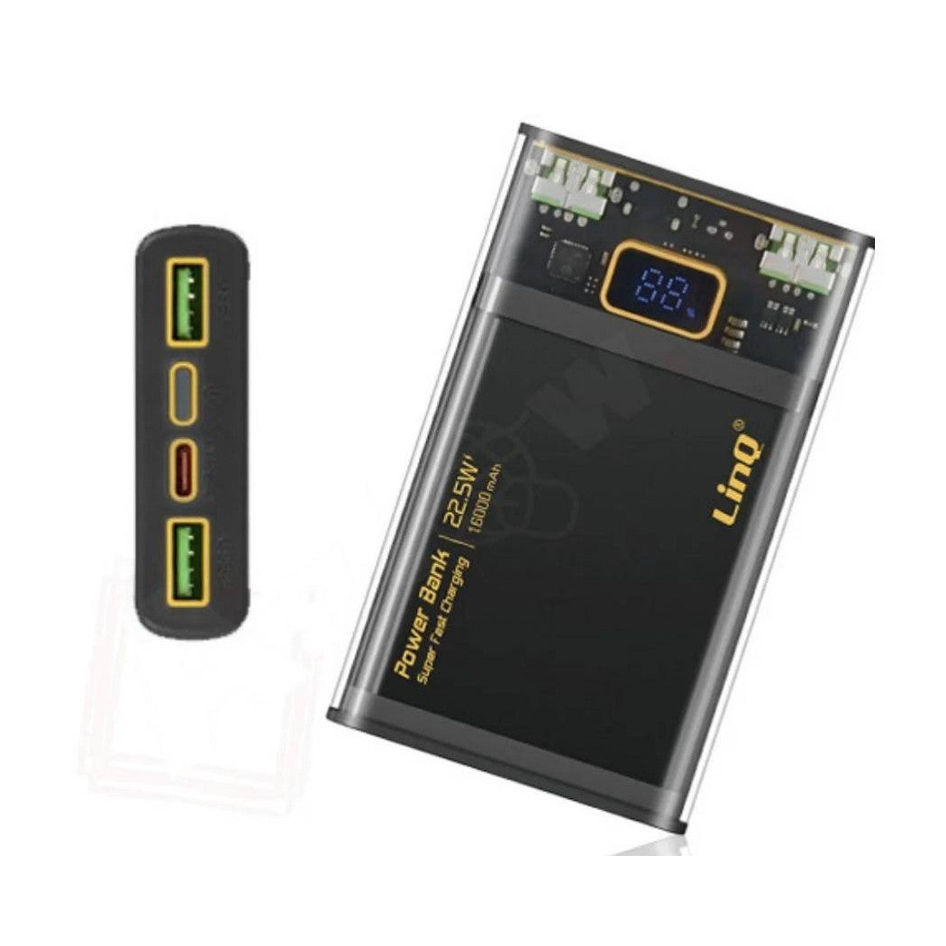 Trade Shop - Power Bank 16000mah Qc 22.5w + Pd 22.5w Super Fast Charge Caricabatterie Tm16002 -