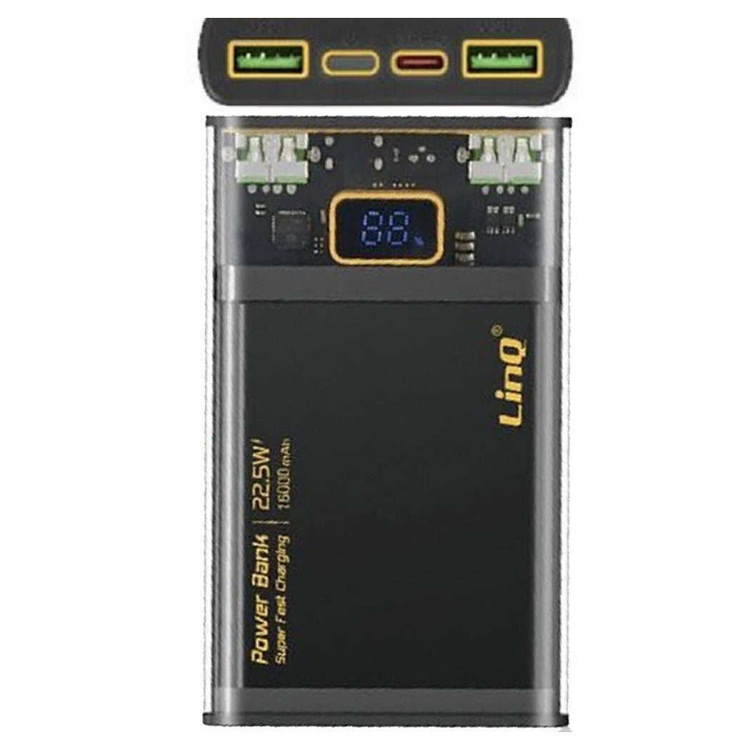 Trade Shop - Power Bank 16000mah Qc 22.5w + Pd 22.5w Super Fast Charge Caricabatterie Tm16002 -