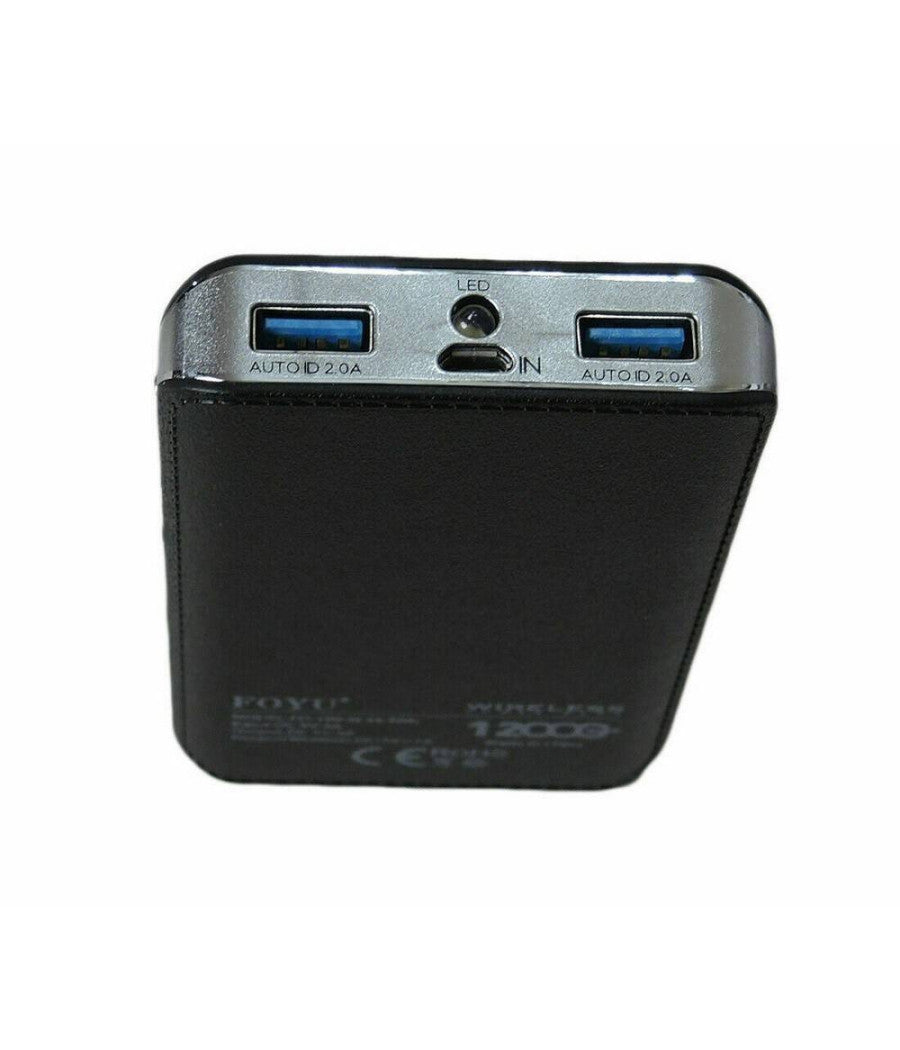 Power Bank 4 In 1 Caricatore Wireless Senza Fili Qi Led 12000mah Carica Batteria         