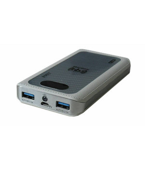 Power Bank 4 In 1 Caricatore Wireless Senza Fili Qi Led 12000mah Carica Batteria         