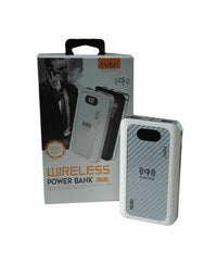 Power Bank 4 In 1 Caricatore Wireless Senza Fili Qi Led 12000mah Carica Batteria         