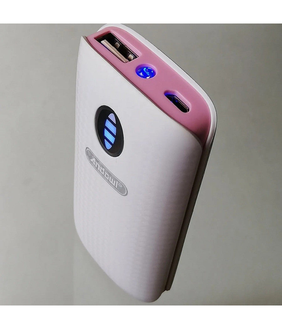 Power Bank Portatile 5000mah Con Torcia A Led 2 Porte Usb Ricarica Veloce Q-t69         