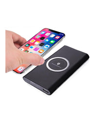 Power Bank Ricarica Wireless Filo 10000mah Batteria Esterna Smartphone Tablet Ip         