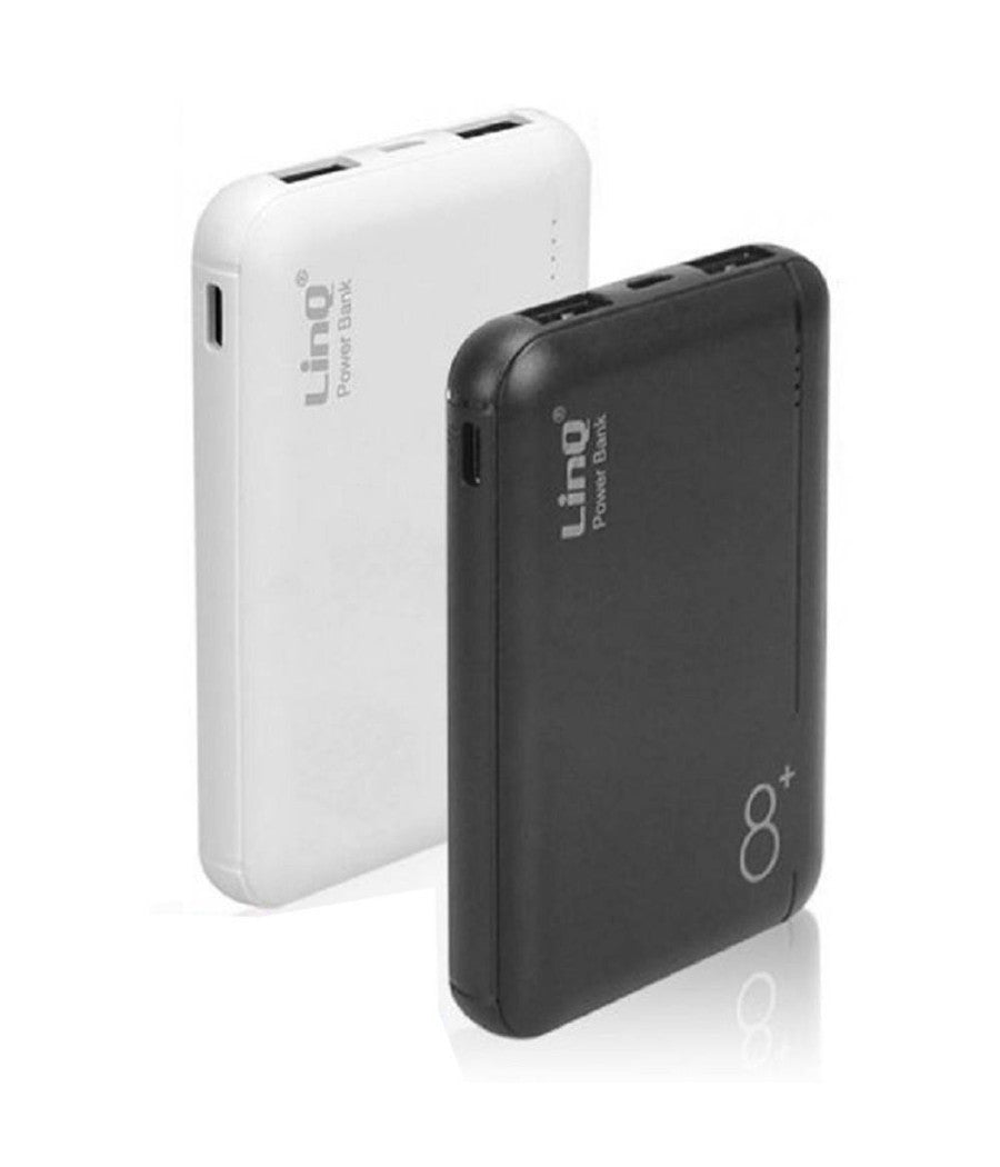 Power Bank Sottile Batteria Supplementare 8000 Mah Doppia Usb Cavo 3in1 Tt-8000+         