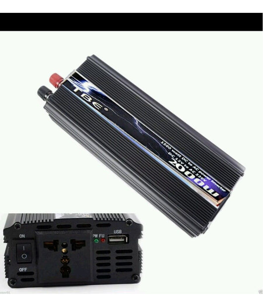 Power Inverter Adattatore Convertitore Dc 12v To Ac 110/220v 2000w Auto Usb         
