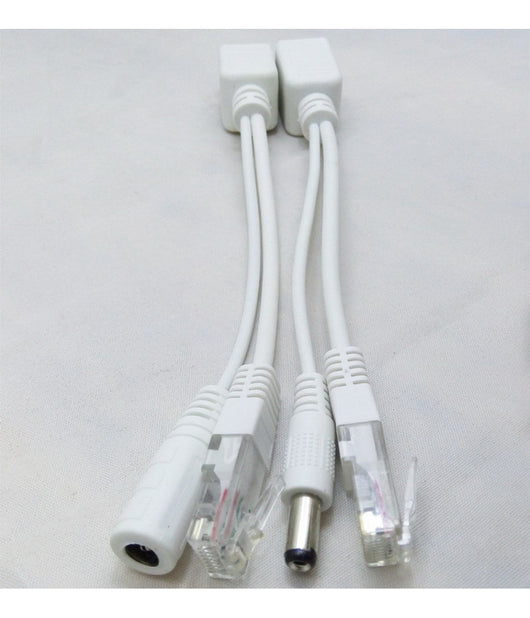Power Over Ethernet Adattatore Iniettore Estrattore Passivo Poe Kit Cavo Cat5         